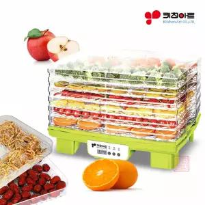 키친아트 와이드 6단 투명 트레이 식품건조기 음식 야채 과일 고기 애견 애묘 수제 간식 안주 건조기