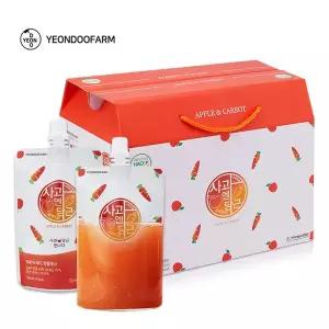 [내고향일품방](대구신세계)[연두] 사과엔당근 국산 착즙주스 100ml40팩