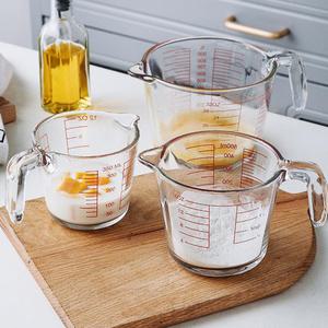 푸로레드 강화유리 계량컵 비커 전자렌지용기 오븐사용 350ml / 500ml / 1000ml