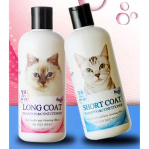 포비스 고양이 전용 샴푸 300ml /장모/단모/애묘/목욕