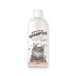브리더랩 고양이 실크테라피 샴푸 300ml 샴푸 린스 올인원 고양이