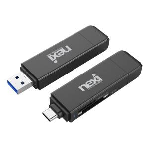넥시 C타입/USB3.0 마이크로SD/SD전용 OTG기능 카드리더기 NX610