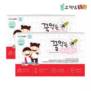 1+1 고철남홍삼 어린이 전체식홍삼 꿀먹은아이홍삼 20ml x 30포