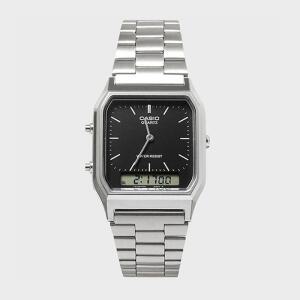 CASIO 카시오 AQ-230A-1D 빈티지 레트로 듀얼 전자시계