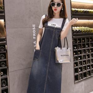 캐주얼 여성 데님 원피스 패션 멜빵 여자원피스