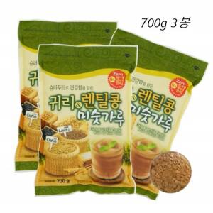 국산 미숫가루 귀리 렌틸콩 곡물 아침식사대용 700g 3팩