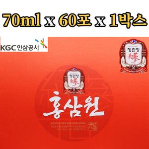 정관장 홍삼원 70ml x 60포 6년근 홍삼 농축액 엑기스 즙 추출액 대추 계피 구기자 생강 선물용 쇼핑백