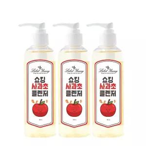 [라벨영]유분+피지+노폐물케어/쇼킹사과초클렌저 3개/약산성클렌징/문제성 피부전용