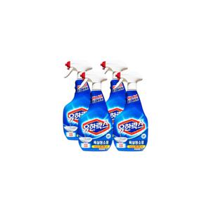 유한락스 욕실청소용 뿌리는소독제 600ml 4개