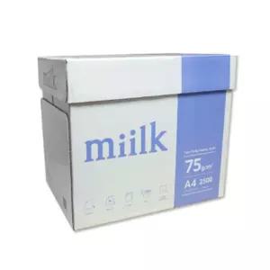 한국제지 MIILK 밀크 A4용지 75g 2500매 1박스 두꺼운 에이포 고급 복사용지