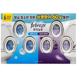 페브리즈 화장실용 비치형 방향제 6개입