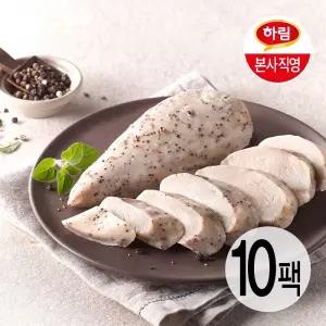 하림ㅣ냉장 닭가슴살 블랙페퍼100g 10팩