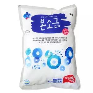 한주소금 본소금 3kg 국산소금100% 정제염