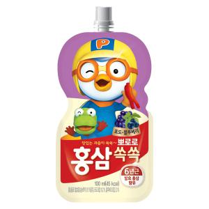 뽀로로 홍삼쏙쏙 포도블루베리 100ml 40개
