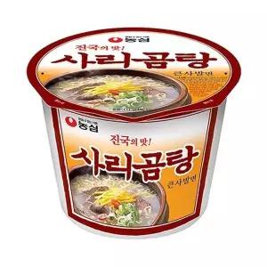 [하프클럽/기타]큰컵라면 농심 사리곰탕 111g 16개