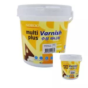 멀티플러스 수성바니쉬 목재용 투명 무광 1L 바니시 니스 목공니스