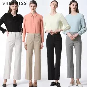 [쉬즈미스(SHESMISS)] 히든버튼 부츠컷 팬츠
