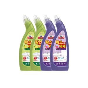 홈스타 락스와세제 후로랄파인 750ml 2개 + 허벌시트러스 750ml 2개 욕실 주방 깨끗한 청소 세정