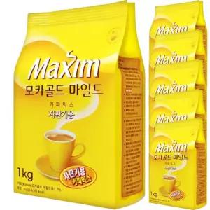 맥심 모카골드 마일드 커피믹스 자판기용 1KG x 10봉