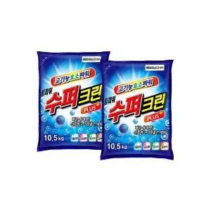 세탁세제 수퍼크린10.5kgx2개 (21kg특가) /스파크 비트