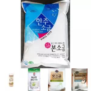 한주 소금 본 일반입자 3k/솔트/식자재/식용/양치용/목욕/김장/고급/건강