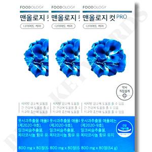 푸드올로지 맨올로지컷 프로 800mg x 80정 x 3박스 2개월분