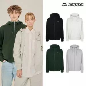 [하프클럽/카파]공용 기모 후드 집업 4컬러 택1