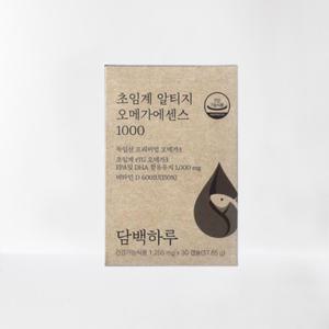 담백하루 초임계 알티지 오메가에센스 1000 1박스(30캡슐) 오메가3 비타민D600 에센스