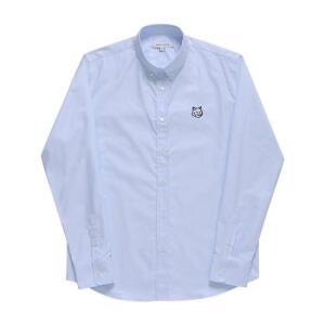 24SS 메종키츠네 긴팔 셔츠 MM00410WC2010P410 LIGHT BLUE DOM