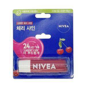 니베아 입술 발색 생기 립케어 립밤 체리 샤인