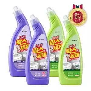 [엘지생활건강]홈스타 락스와세제 750ml 4개 (후로랄파인 2개+허벌시트러스 2개)