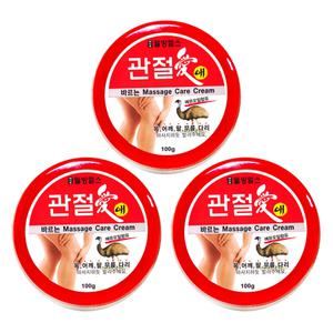 웰빙헬스 관절애 100g 3개 바르는 마사지크림