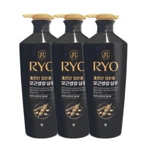 려 홍진단 검은콩 모근영양 샴푸 820ml x3