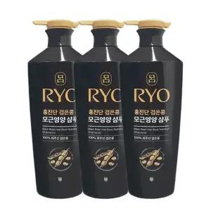 려 홍진단 검은콩 모근영양 샴푸 820ml x3