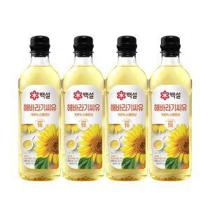 [CJ제일제당][CJ]백설 해바라기씨유 900ml x4개[34977491]