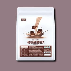 [기타] 퓨어프로틴7 단백질 보충제 맛있는 유청 헬스 초코3kg