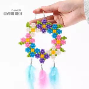 DIY 디폼블럭 플라워 드림캐쳐 만들기 방꾸미기 키트