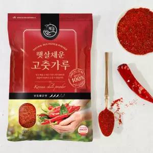[롯데백화점]인정식탁 햇고춧가루 보통 매운맛 500g (김장,양념용)