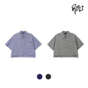 주니어 여아 민소매티레이어드크롭셔츠 초등고학년 크롭체크셔츠(2421B353)CJ