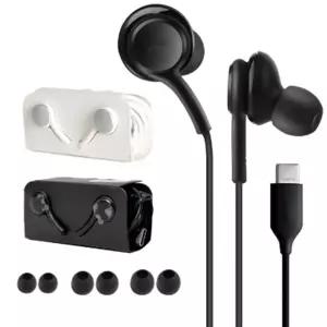 c타입유선이어폰 삼성 갤럭시 제트플립 호환 오픈형 AKG CTYPE 유선 줄 이어폰 블랙 화이트