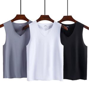 남성 여름 나시 무봉제 심리스 V넥 쿨나시 티셔츠 3color