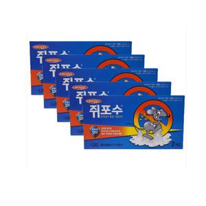 쥐포수 10개입(2개입X5갑) 쥐끈끈이 퇴치 쥐덫 쥐덧 제거 본드 트랩