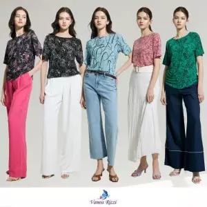 [바네사리찌]크레오라 아트웍 티블라우스 5종
