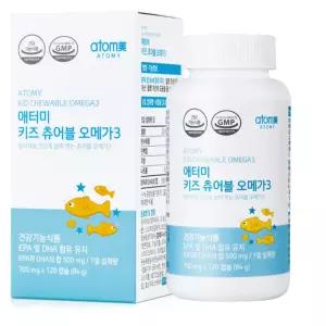 애터미 키즈 츄어블 오메가3 120캡슐 1개 1개월분