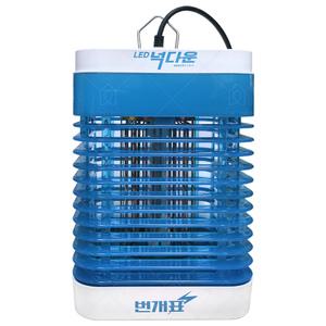 번개표 LED 넉다운 10W 포충기램프 KKD2200-LED 살충기
