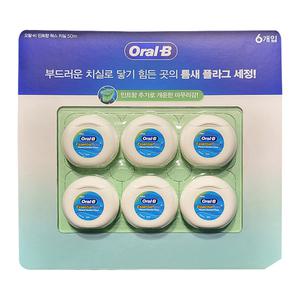 오랄비 민트향 왁스치실 50m x 6개입