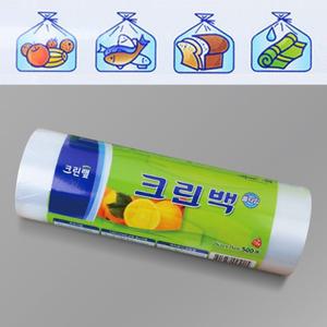 (25x35cm 500매) 크린랩 크린 롤백 500매 25x35cm 일회용 위생백/비닐/지퍼/파우치/위생랩/봉투/지퍼백/잔