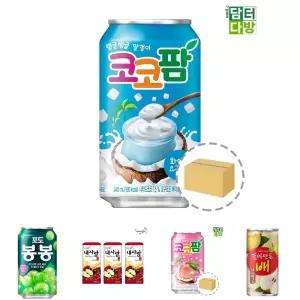 해태음료 코코팜 화이트 요구르트 340ml 24캔/오렌지팩주스/과일음료수/과일쥬스/간식주스/복숭아음료/쥬스