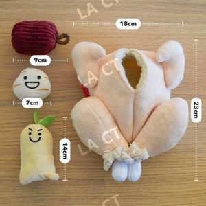 삼계탕 백숙 인형키링 강아지 장난감인형 애착인형