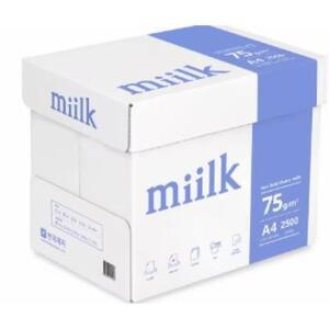 한국제지 밀크 Millk 75g A4 2500매 1박스 복사용지 a4용지